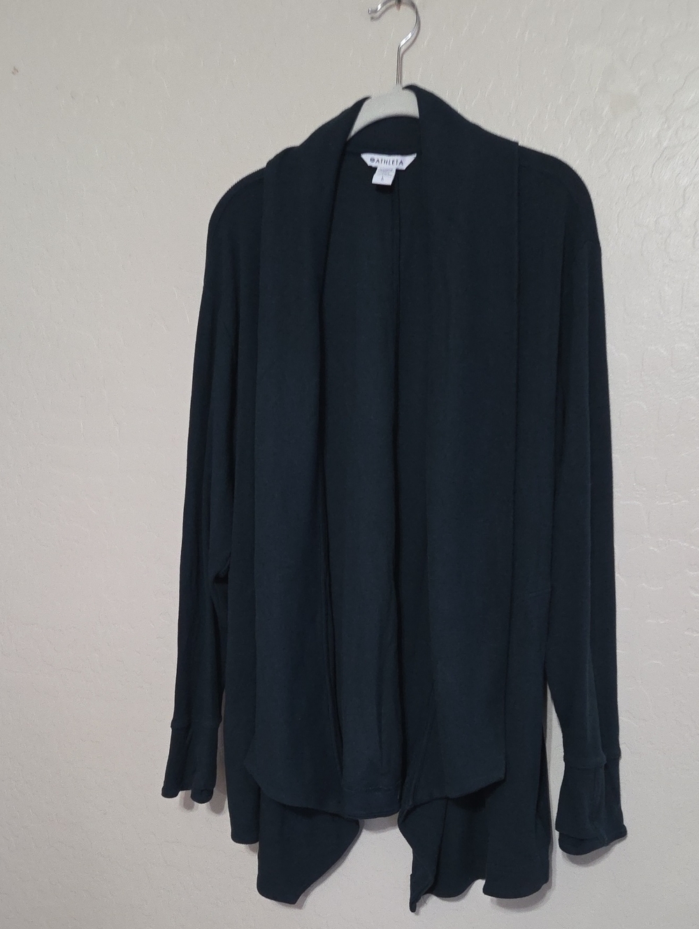 Athleta Dark Teal Ribbed Pranayana Wrap